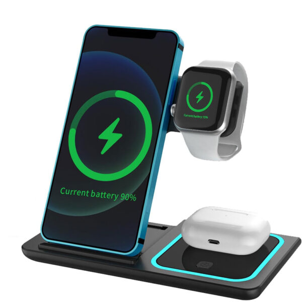 قاعدة شحن لاسلكية 3 في 1